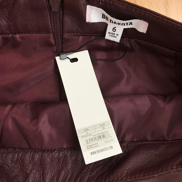 ๐ BB Dakota โ Conrad Leather Mini Boysenberry / 6 - Picture 4 of 8